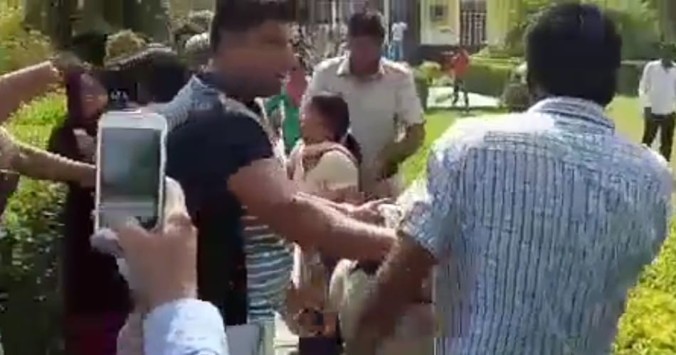 rohtak homeopathic medical college principal beated by girls due to sexual harassment