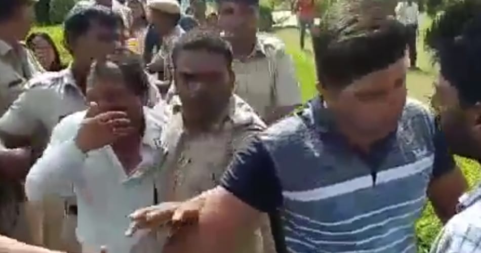 rohtak homeopathic medical college principal beated by girls due to sexual harassment
