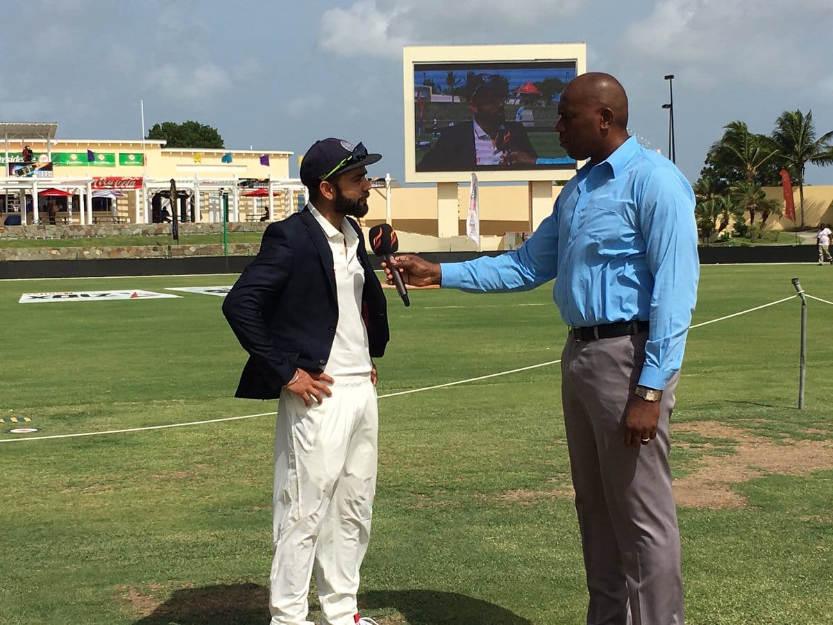 India Dominates On 1st Day with Kohli Hitting A Ton