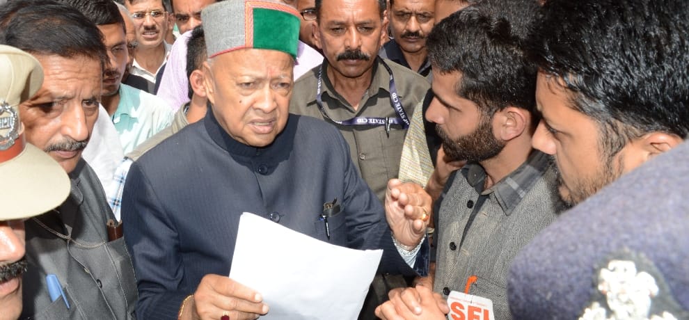 CM Virbhadra Singh statement over students protest at HP University.