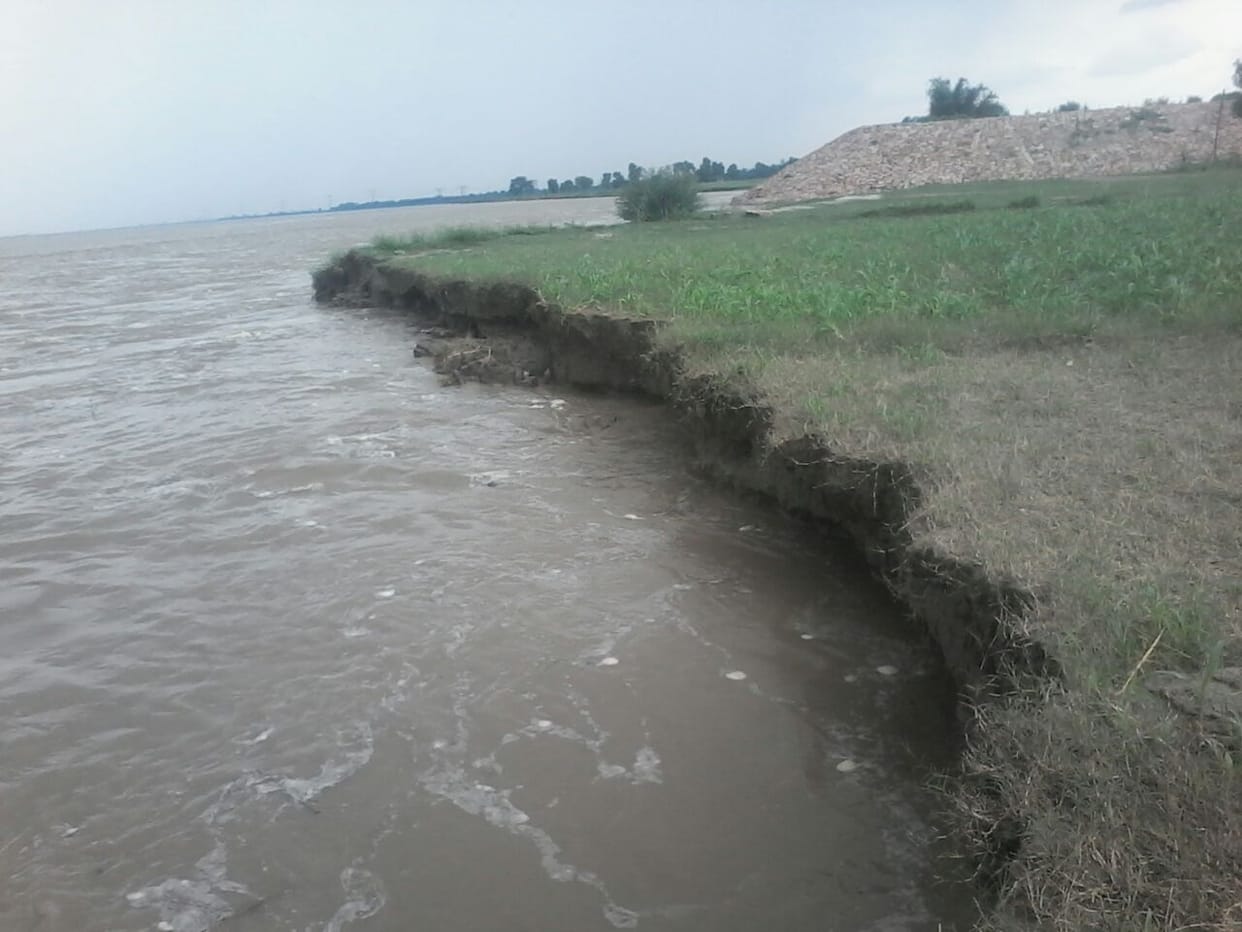 Flood waters reached villages