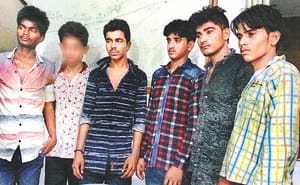 Mundera truck robberies , six spoiled boy arrested