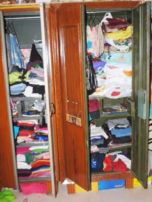 Burglars reconstructed home of two people , including former councilor