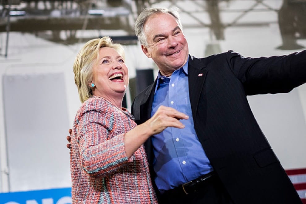 hillary clinton picks senator tim kaine