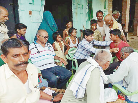 The existence of a death in the village of infectious disease