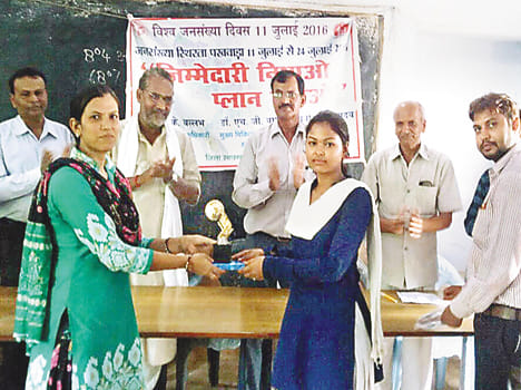 She was successful in speech contest