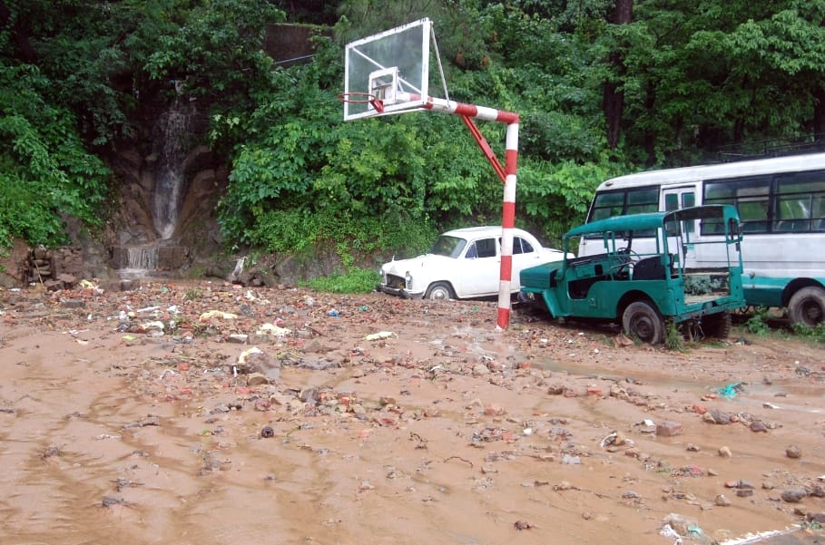 Heavy rainfall in Himachal cause property loss.