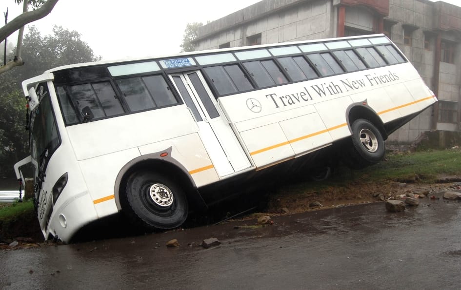 Heavy rainfall in Himachal cause property loss.