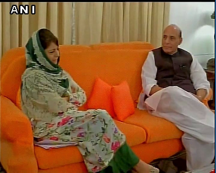 rajnath Singh arrived in Kashmir