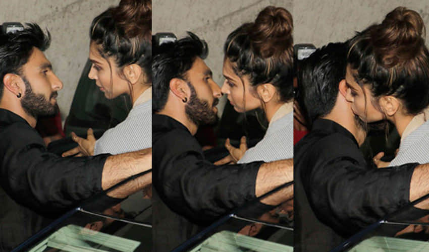 deepika kissed ranveer singh 