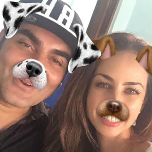 arbaaz doing party with a female friend