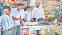 Narnaul news, In narnaul, in mandi atali, shop, sampleing