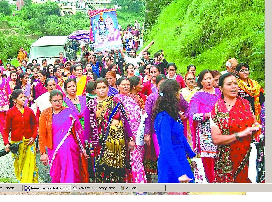 Shiva-Parvati out procession