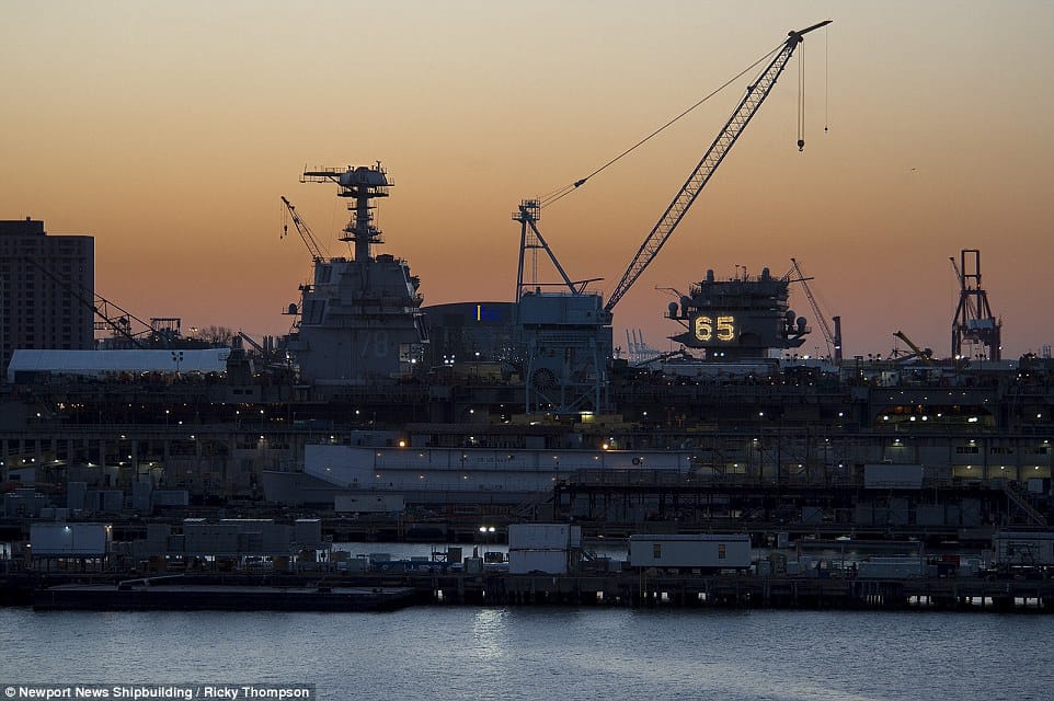 feature of us navy's newest supercarrie USS Gerald R. Ford