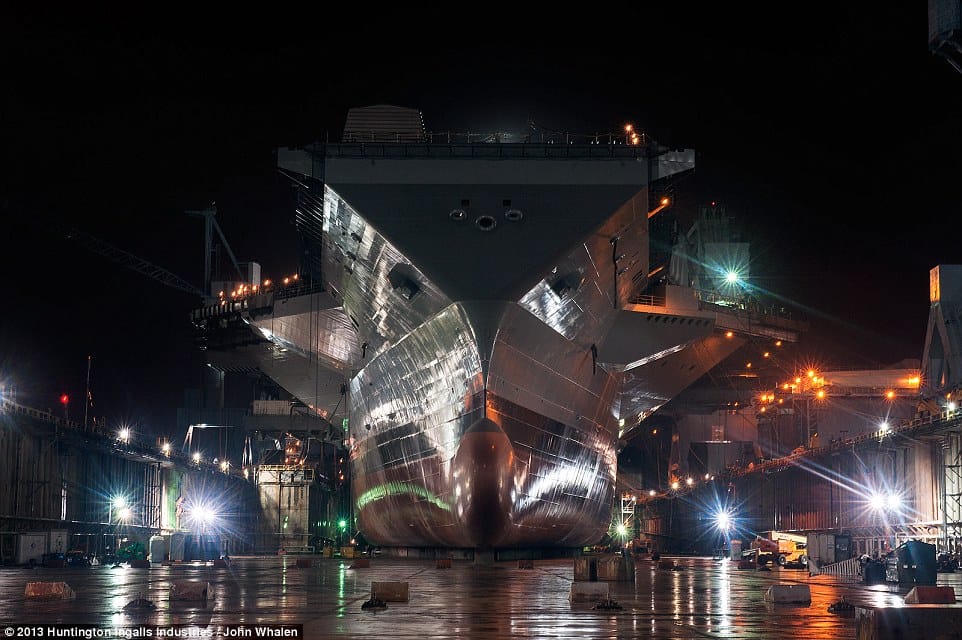 feature of us navy's newest supercarrie USS Gerald R. Ford