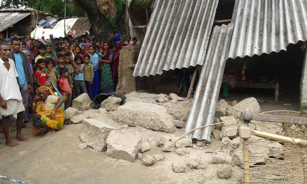 house collapsed, killing innocent