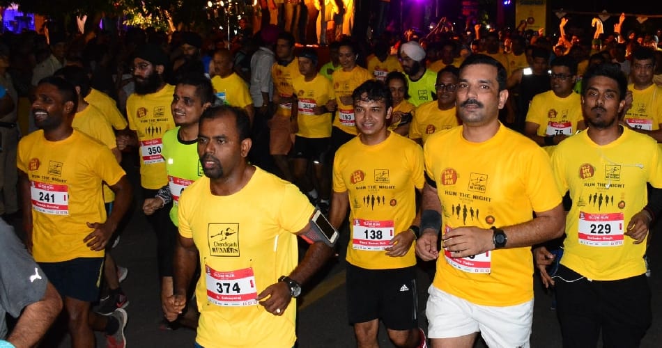 marathon, night marathon, half marathon, chandigarh first night marathon, sukhna lake