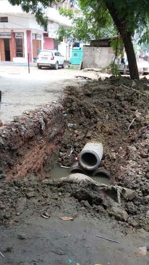 MG Marg beautification design of messing