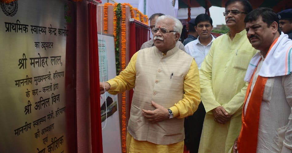 cm khattar launched 8 new projects at bahadurgarh
