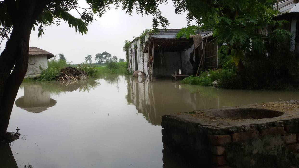 water level reduced