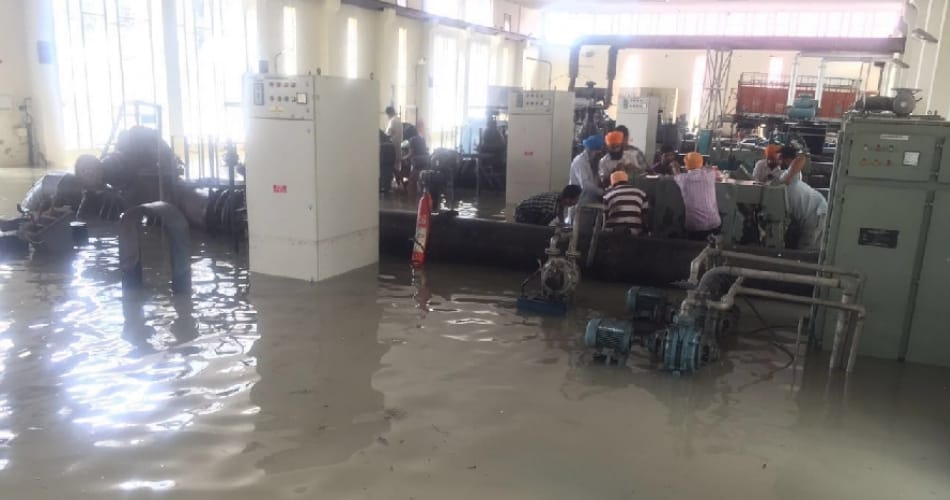 water filling in kajauli water works, water crisis in chandigarh, nagar nigam chandigarh, chandigarh