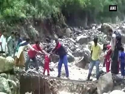 Watch: Students put lives at risk to reach school