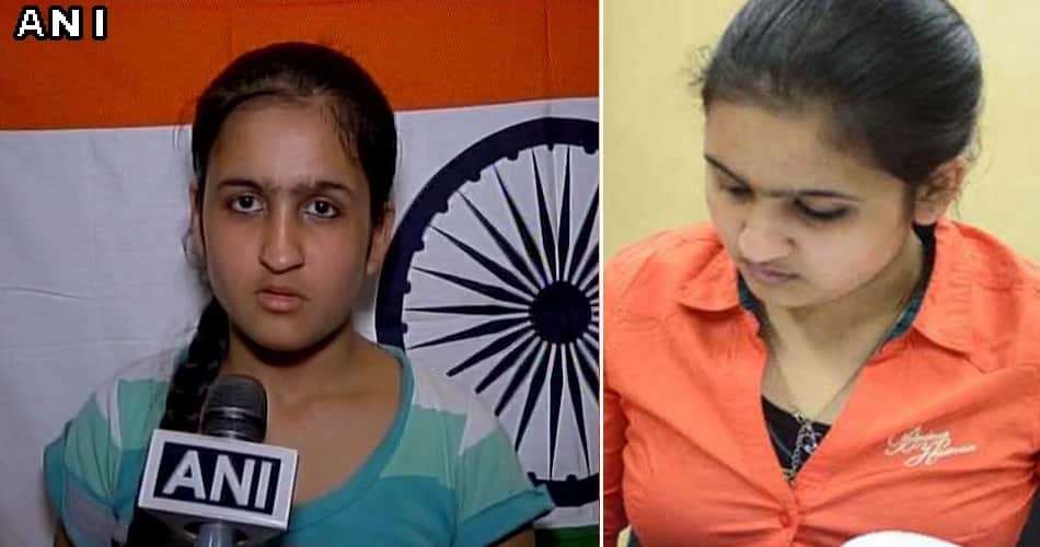 janhavi behel challange, janhavi challange to host flag, janhavi challange to host flag in srinagar