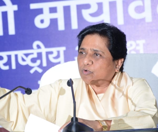  mayawati press conference in Lucknow.