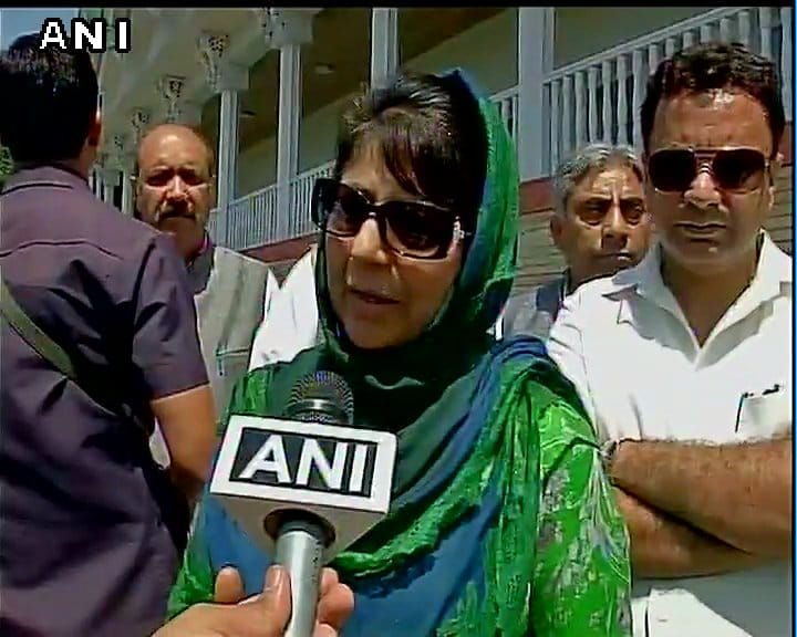 Mehbooba Mufti took a dig at Pakistan
