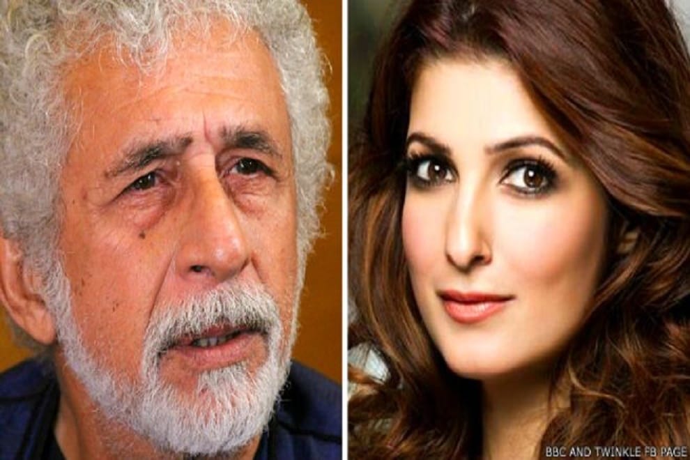 twinkle khanna upset with nasiruddin shah