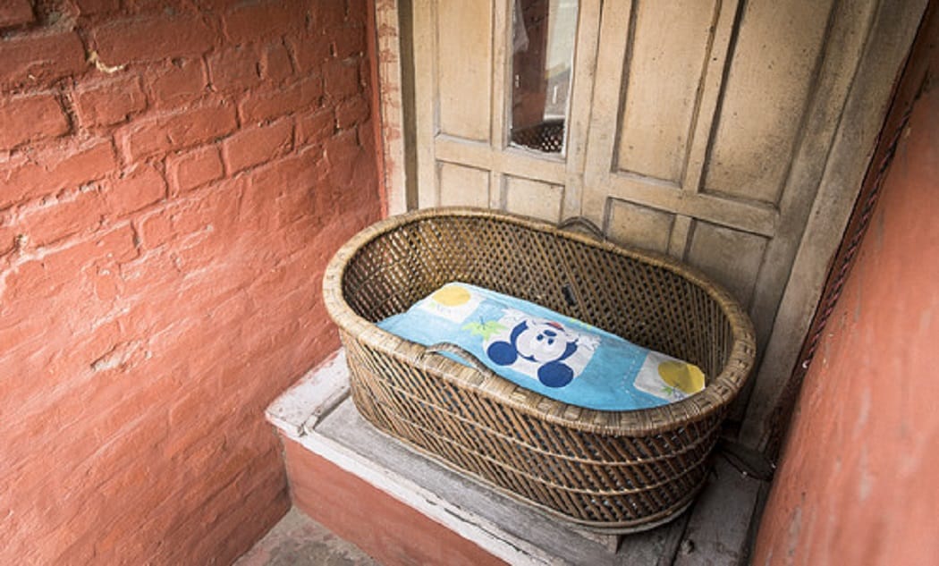 Crib installed in District Women Hospital for unclaimed newborns