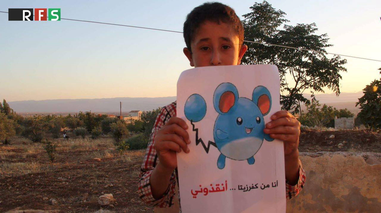 childrens in syria are playing pokemon go