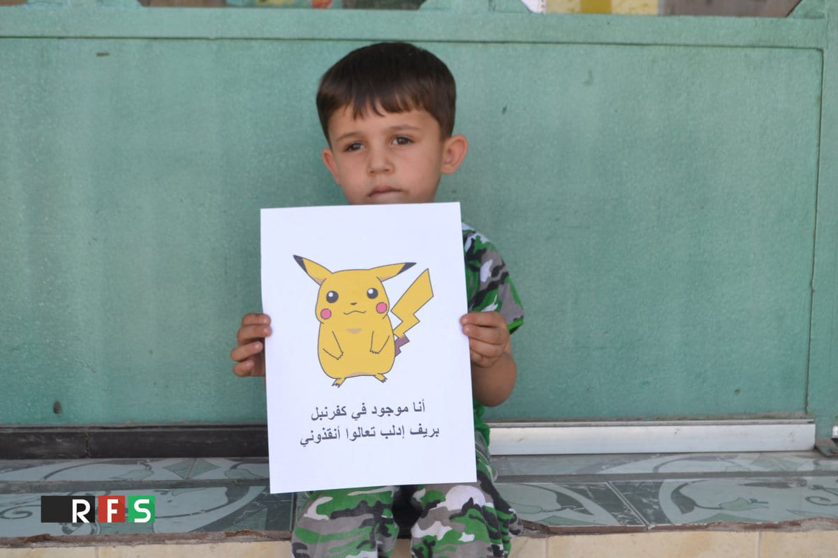 childrens in syria are playing pokemon go