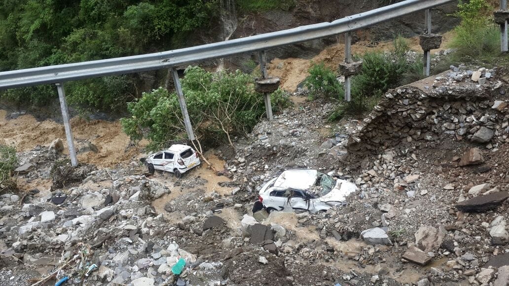 rain destroyed uttarakhand hill areas