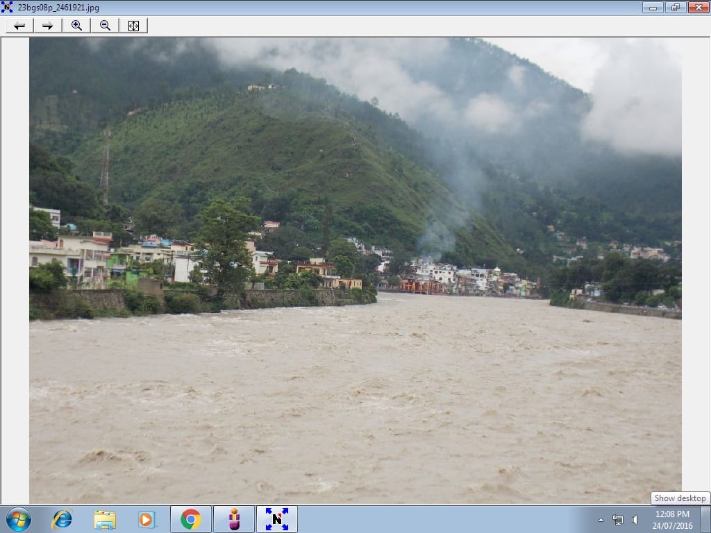 Sarayu spate of torrential rains came