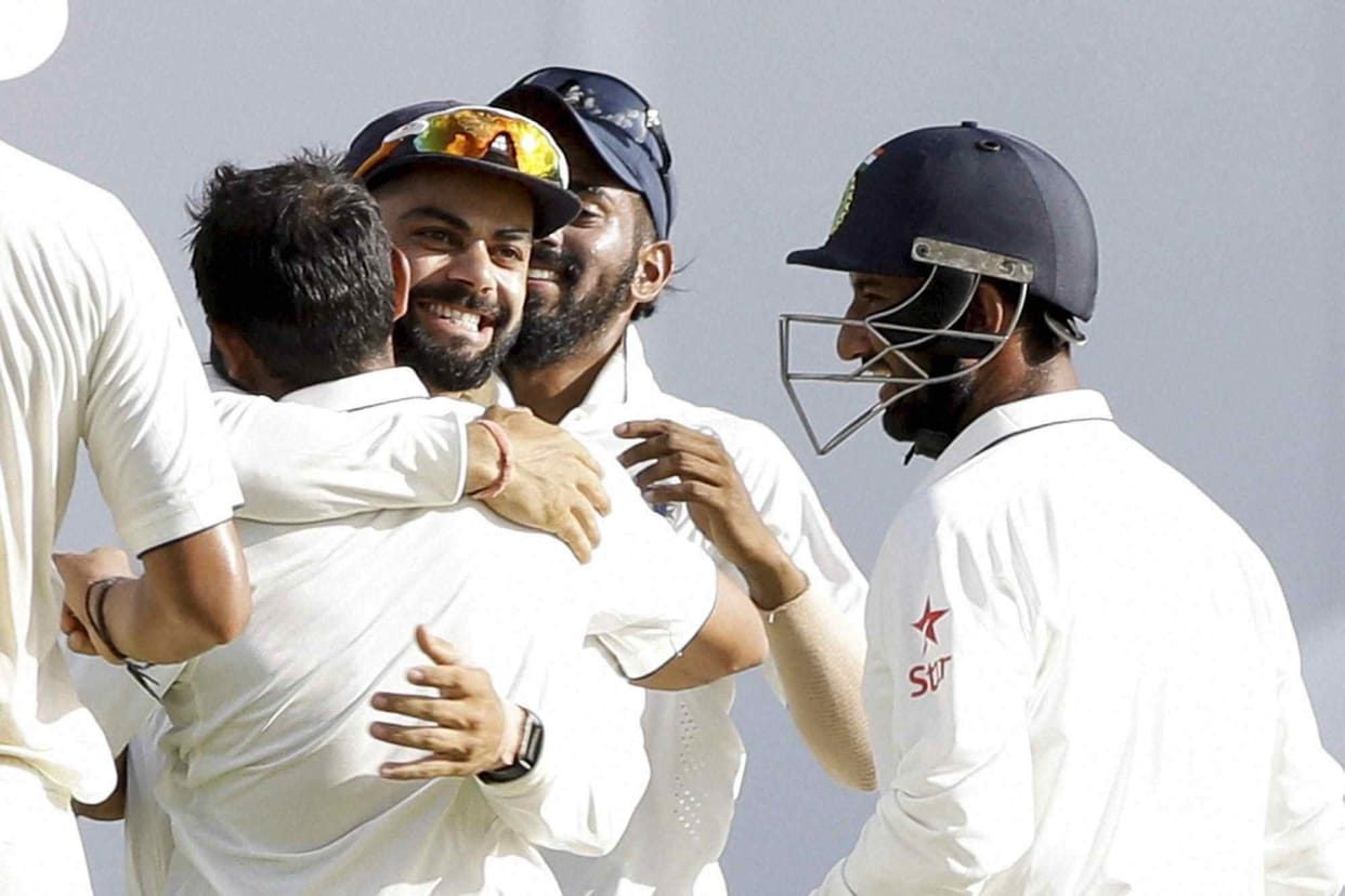 India Reocrds Win In Historic 500th Test Match Against New Zealand