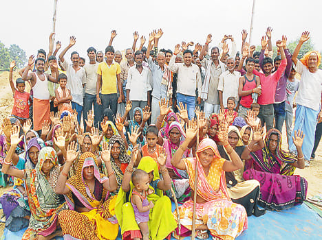 Villagers stopped work Expressway