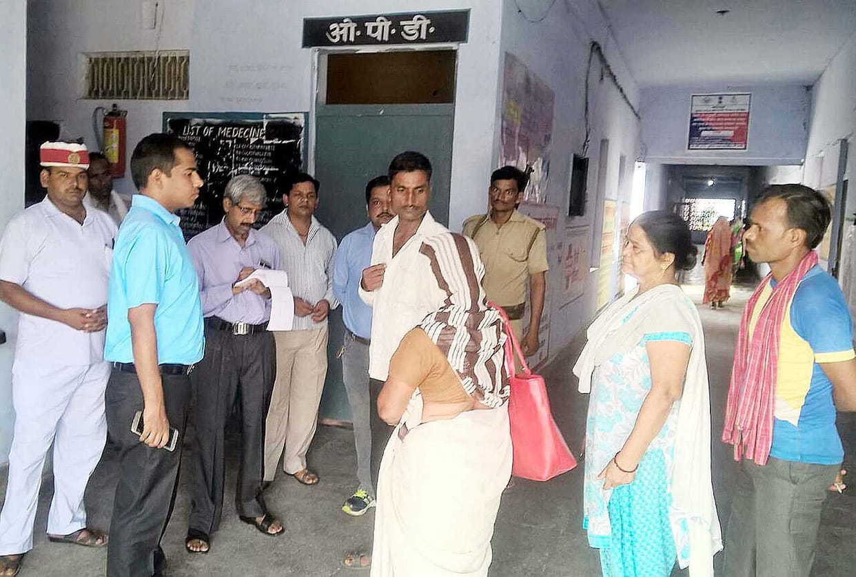 Most staff at the health center was absent