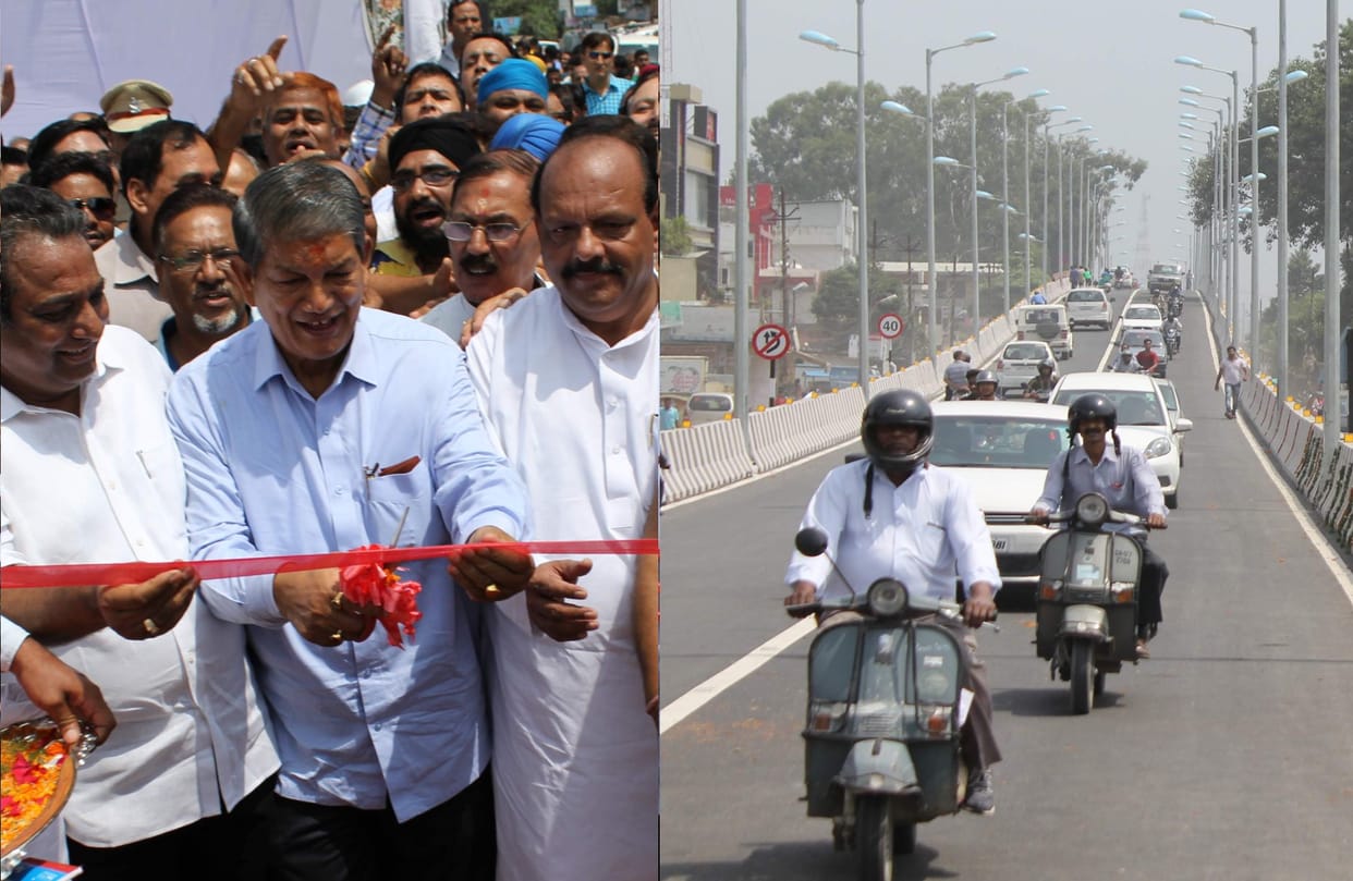 dehradun first flyover open for public.