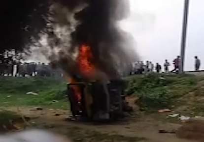childrens killed in accident at an unmanned railway crossing