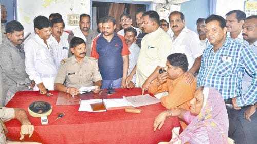 complaint against mayawati in jagdishpura