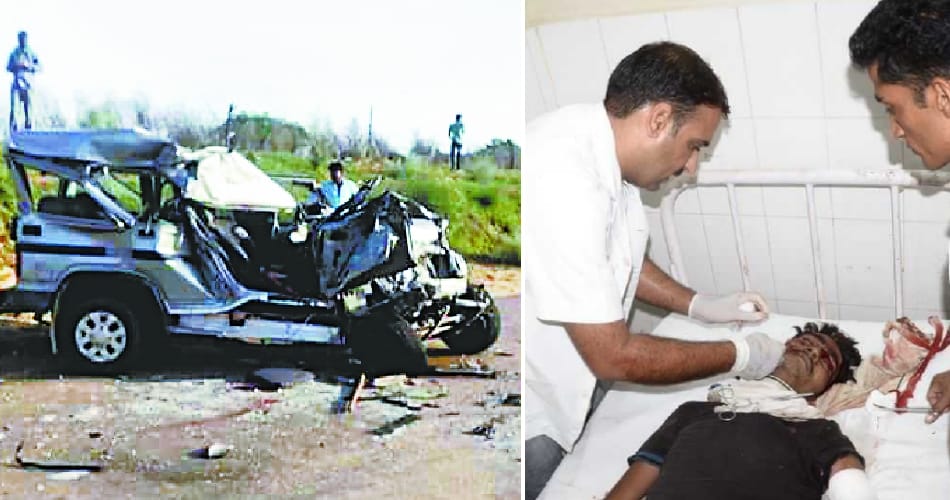 eight people including five scoundrals died in road accident in hisar