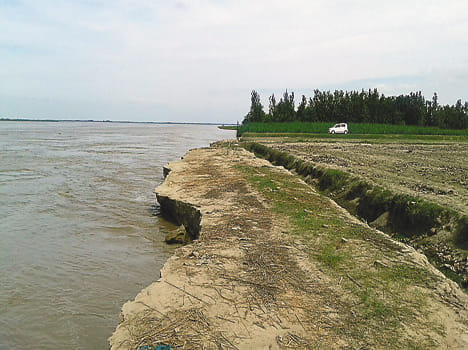 ganga over flooded, number of areas flood hit