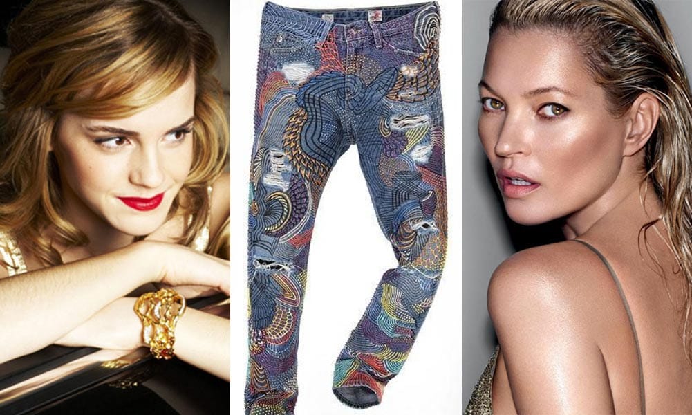 You can buy Kate Moss, Emma Watson and 98 more celebrities' worn-in jeans