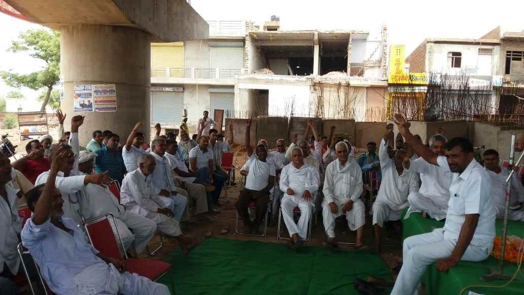 Farmers shown in Panchayat sharp tone