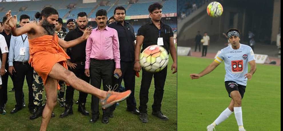 Photos: MPs tremendous football match between Bollywood stars