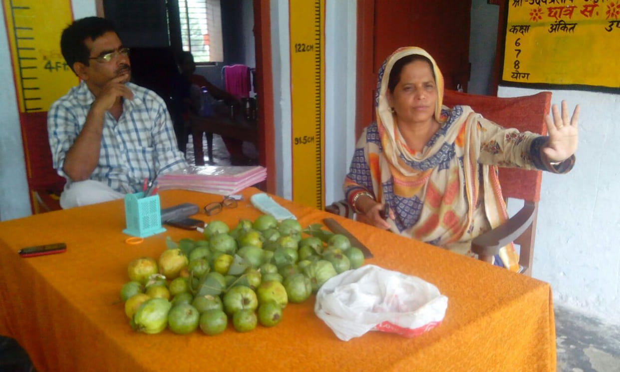 rotten guava distributed between Children 
