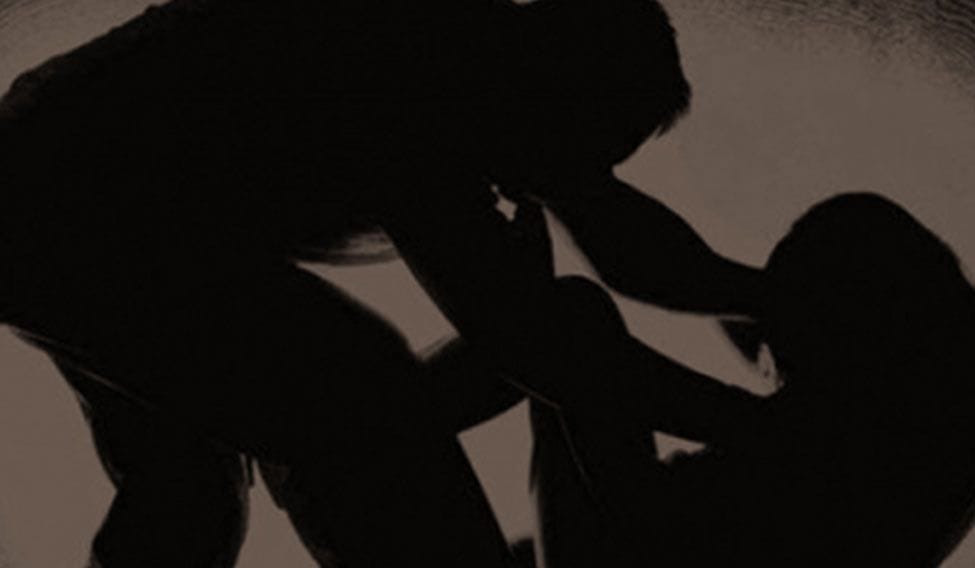 Impotent husband was raped his  wife to friends