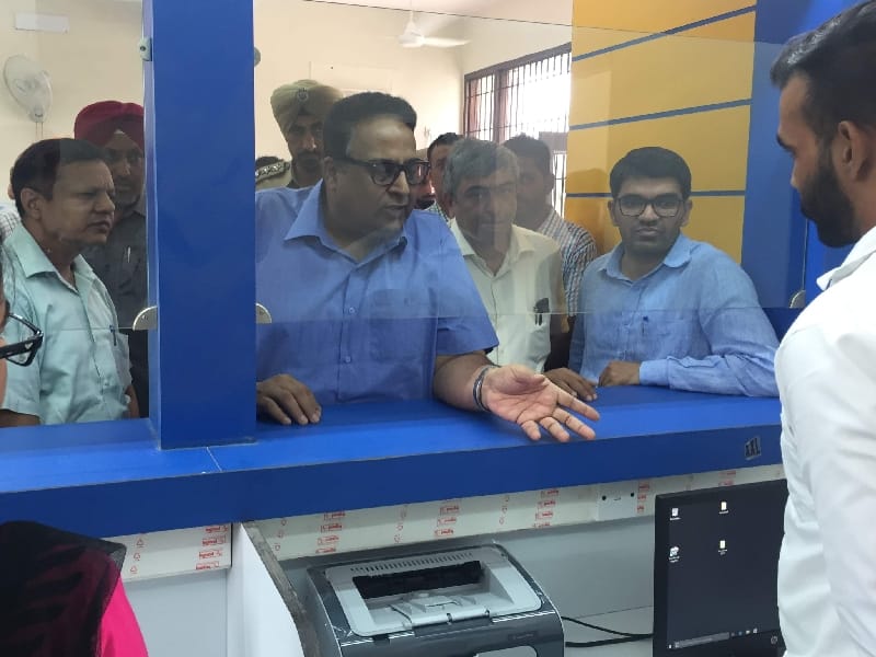 punjab chief secretary, sarvesh kaushal visit, 389 seva center, patiala