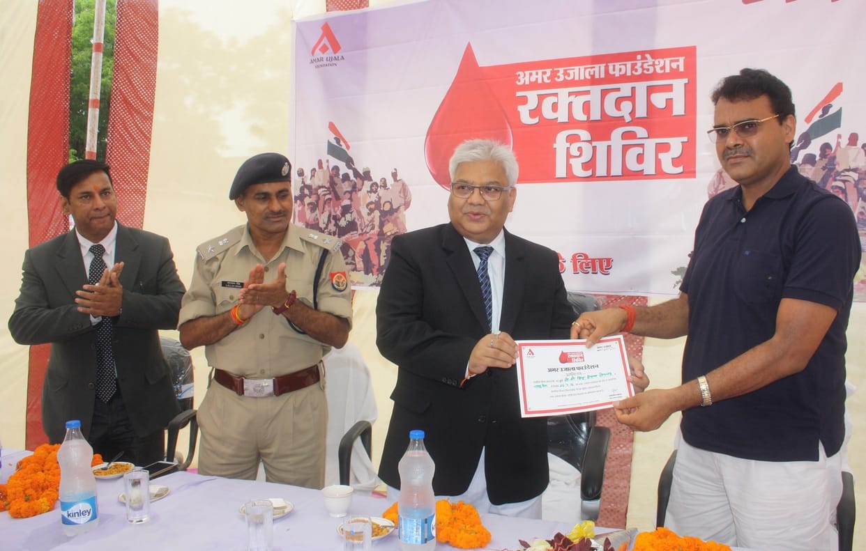 Blood donation by 59 Mahadanion